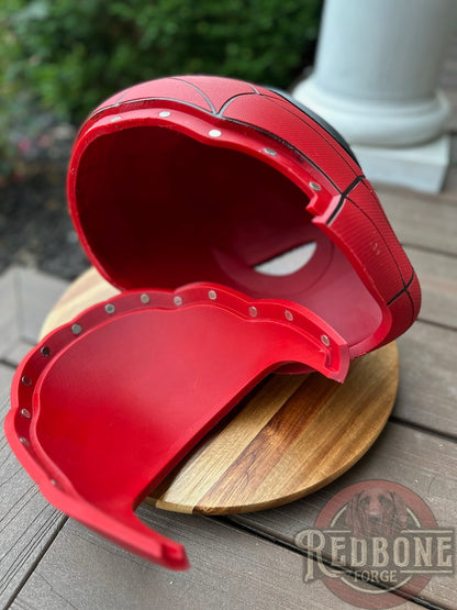 SCRATCH & DENT Red & Black Flat Webs Web Slinger Mask