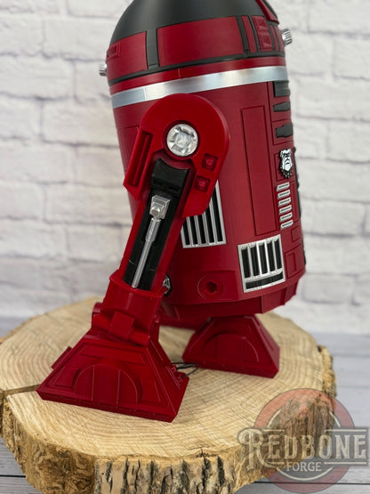 Georgia -Inspired Crimson, Black & Silver R2 Astromech Droid