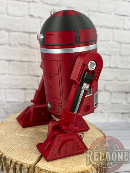 Georgia -Inspired Crimson, Black & Silver R2 Astromech Droid