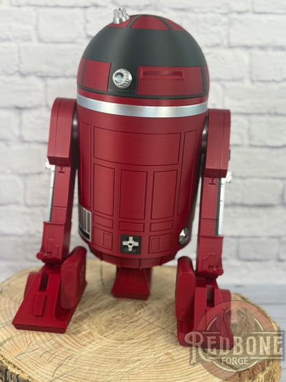 Atlanta -Inspired Crimson, Black & Silver R2 Astromech Droid