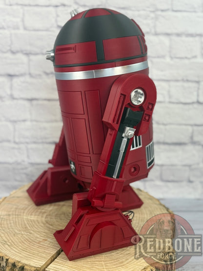 Atlanta -Inspired Crimson, Black & Silver R2 Astromech Droid