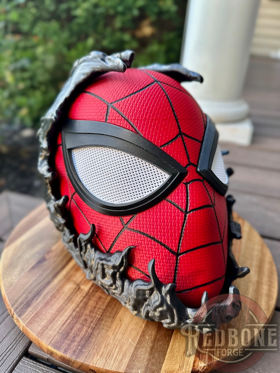 Red & Black Mutant Alien Web Slinger Mask