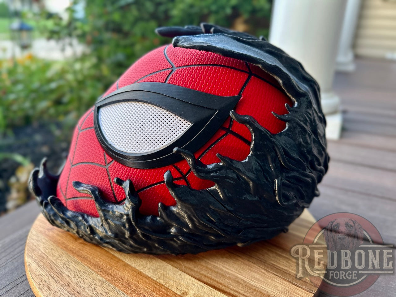 Red & Black Mutant Alien Web Slinger Mask