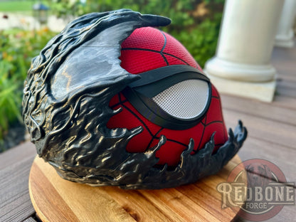 Red & Black Mutant Alien Web Slinger Mask
