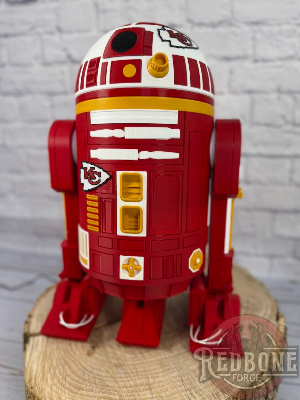 Kansas City -Inspired Red, White, & Yellow R2 Astromech Droid
