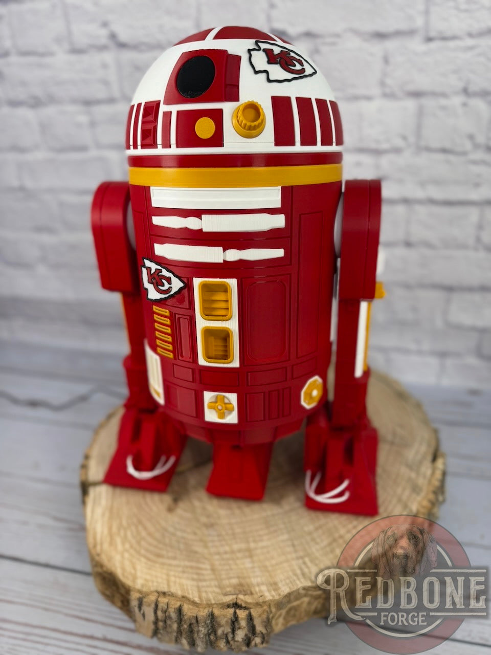 Kansas City -Inspired Red, White, & Yellow R2 Astromech Droid