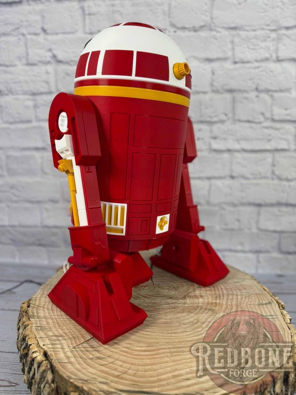Kansas City -Inspired Red, White, & Yellow R2 Astromech Droid