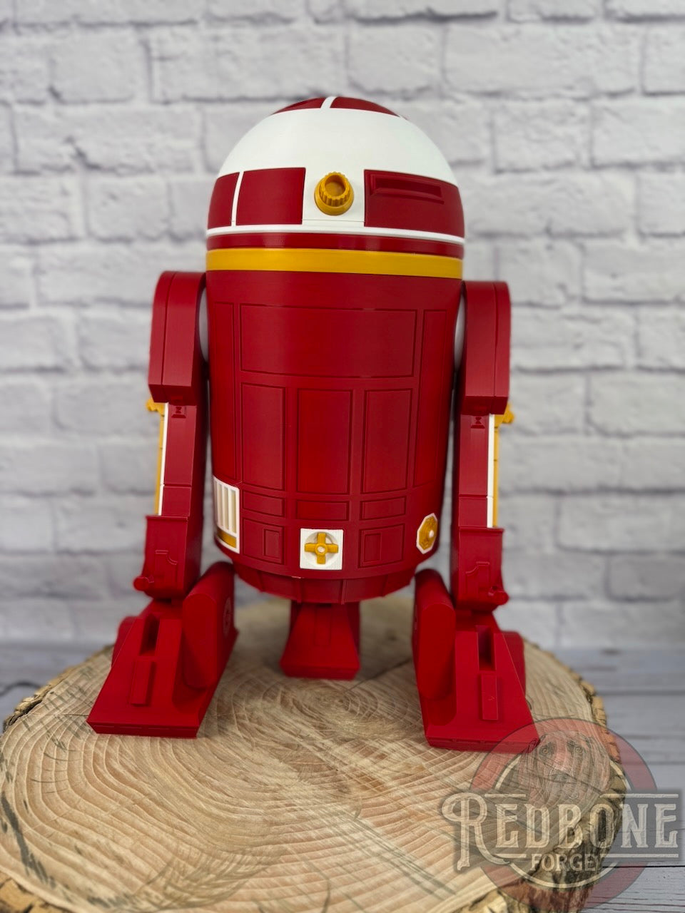 Kansas City -Inspired Red, White, & Yellow R2 Astromech Droid