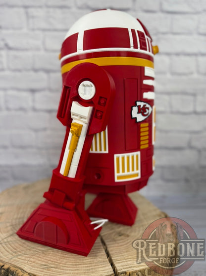 Kansas City -Inspired Red, White, & Yellow R2 Astromech Droid