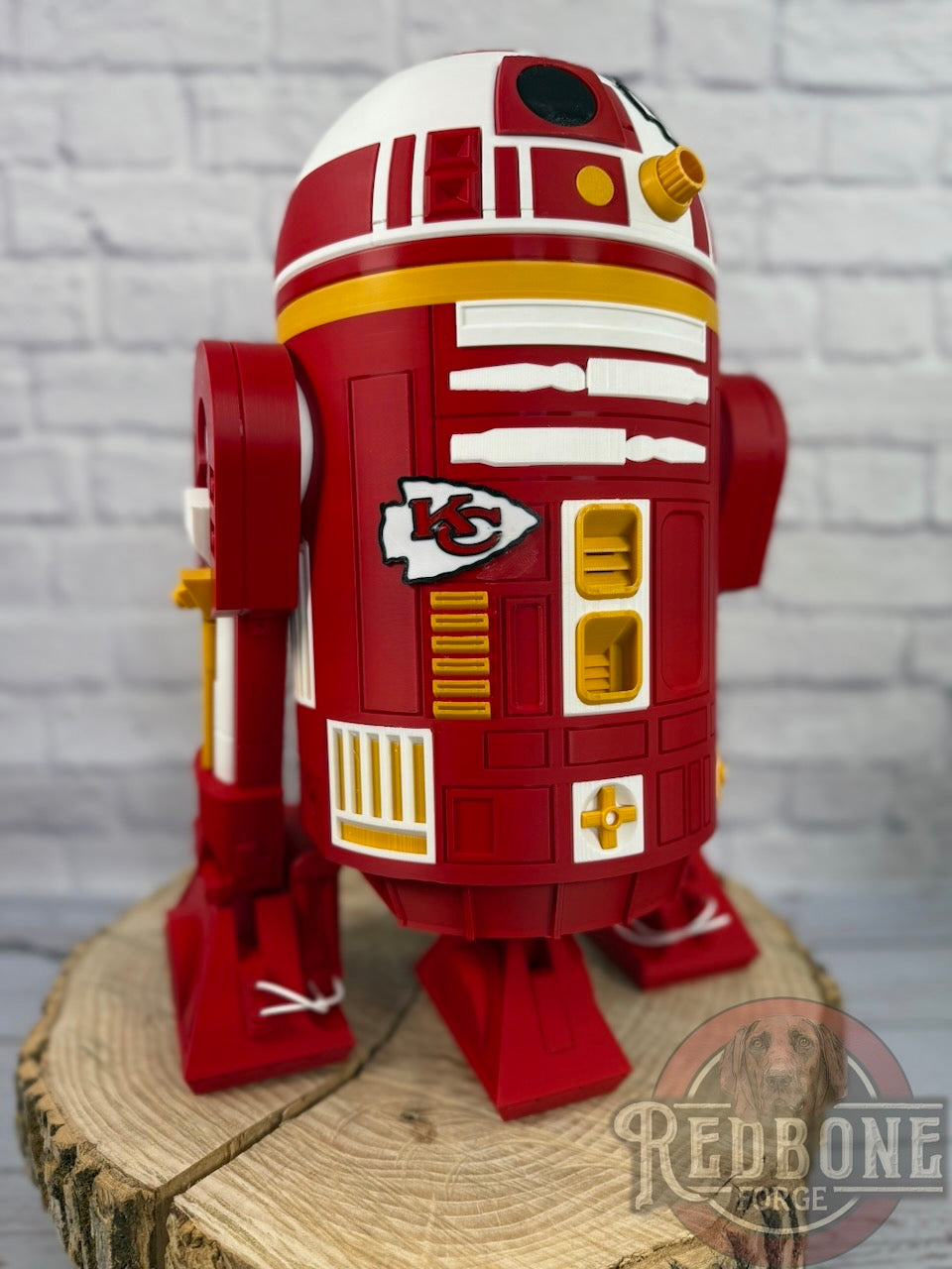 Kansas City -Inspired Red, White, & Yellow R2 Astromech Droid