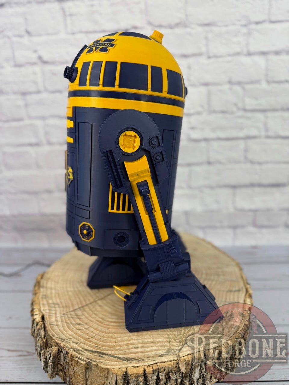 Michigan Wolverines R2 3D Printed Helmet