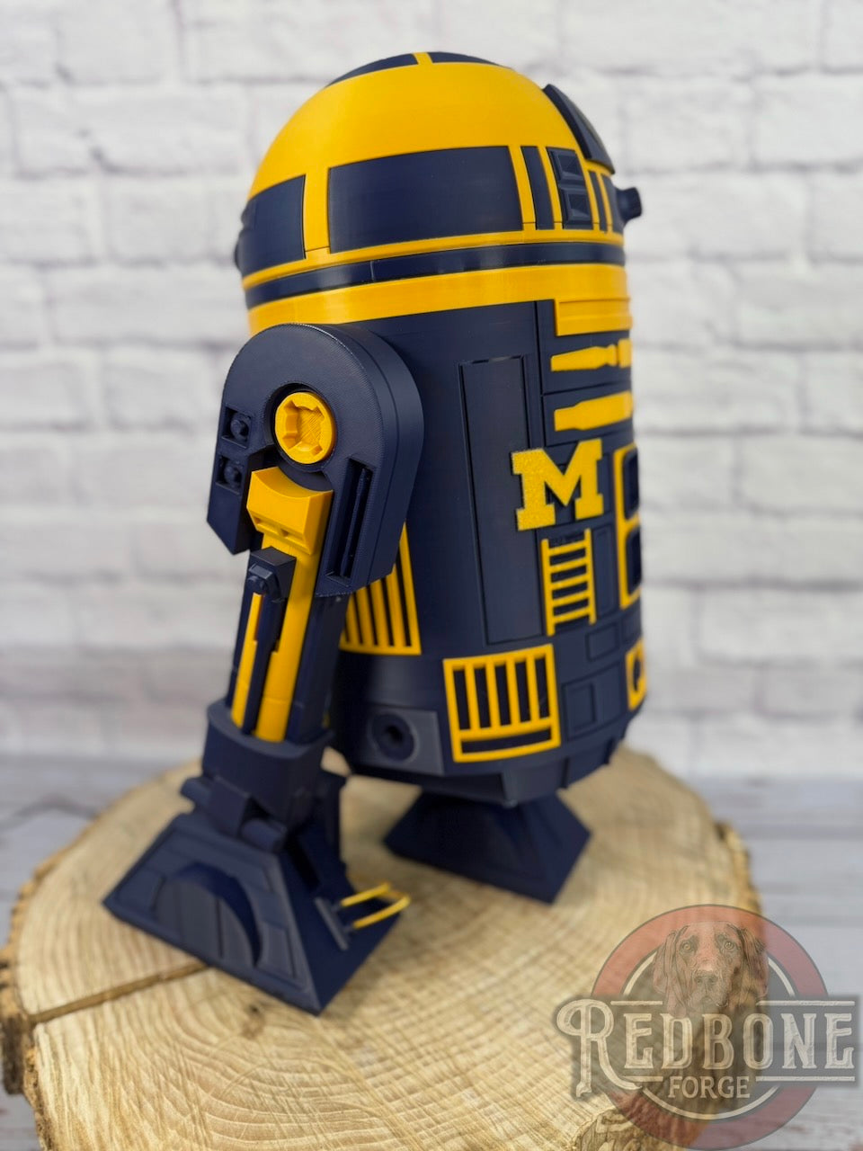 Michigan Wolverines R2 3D Printed Helmet