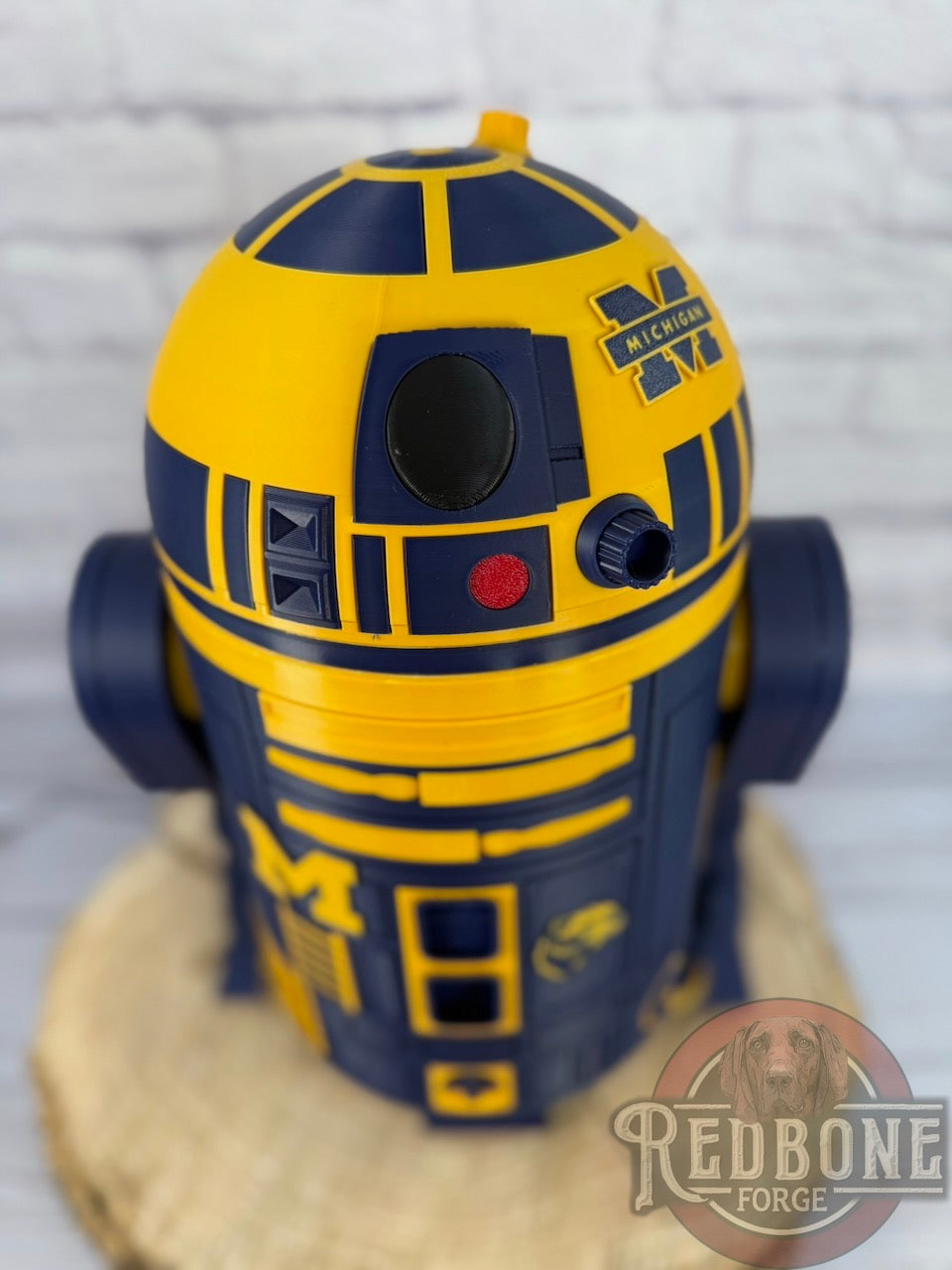 Michigan Wolverines R2 3D Printed Helmet