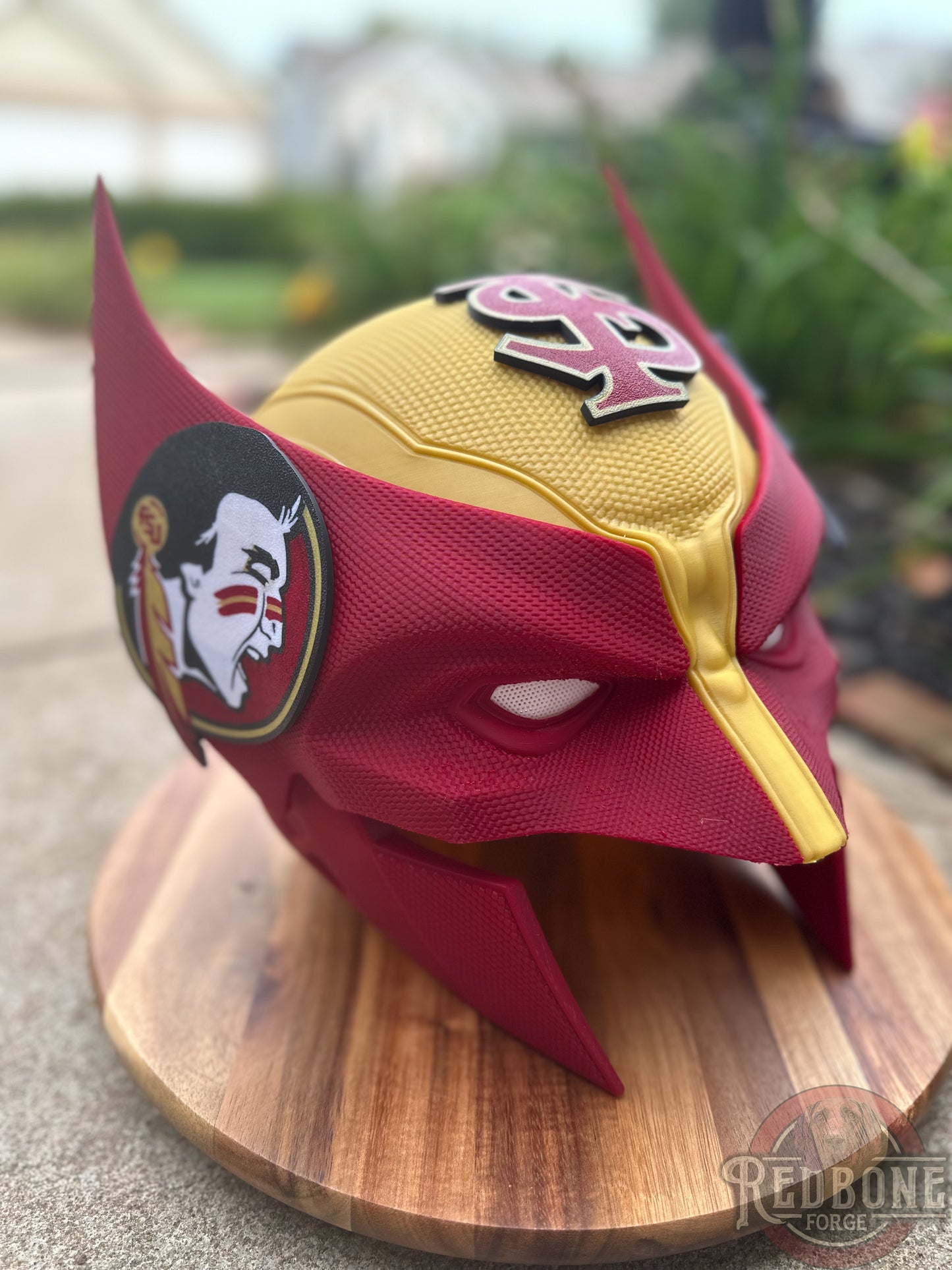 Florida-Inspired Gold & Garnet Mutant Cowl