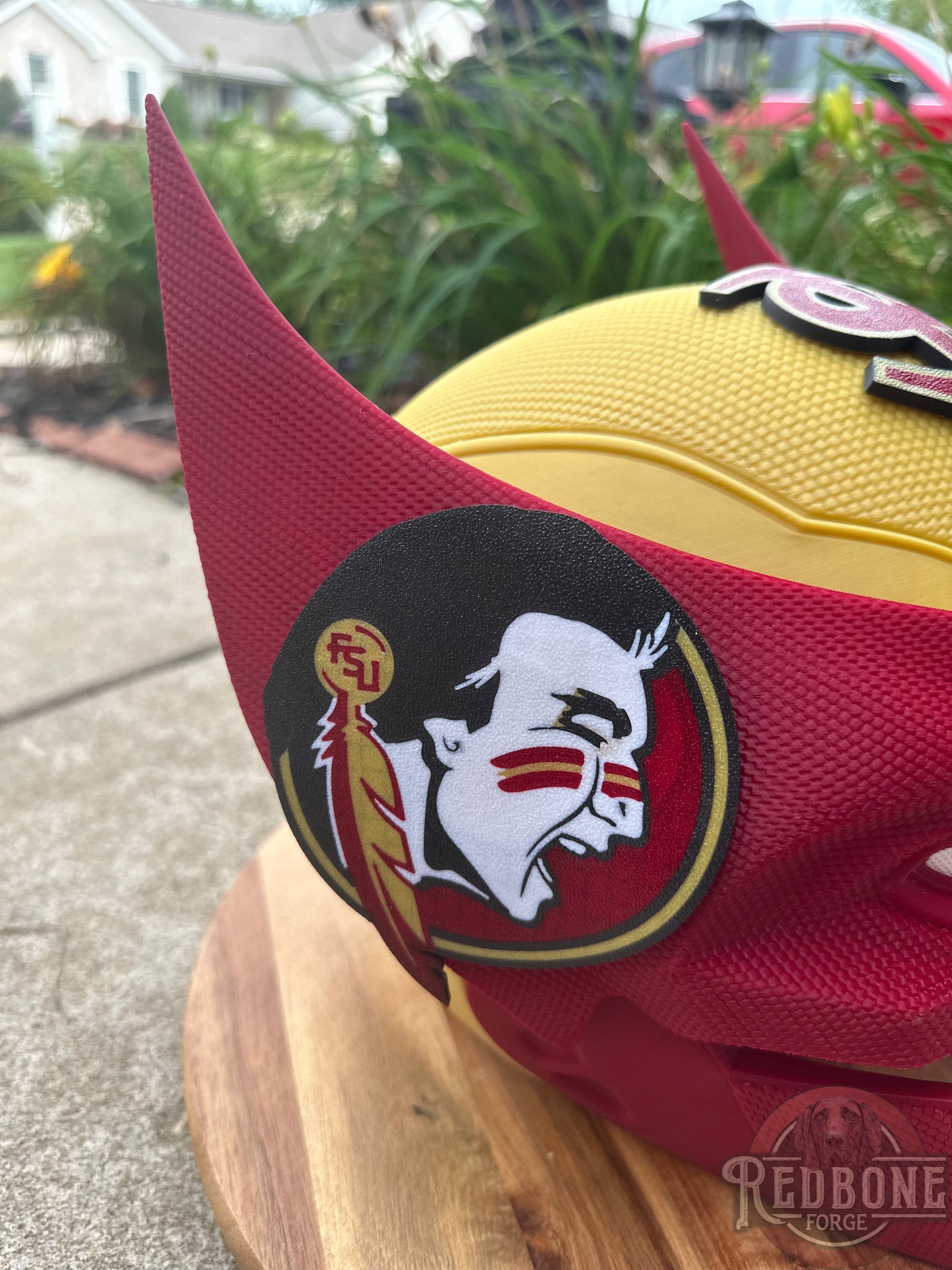 Florida-Inspired Gold & Garnet Mutant Cowl