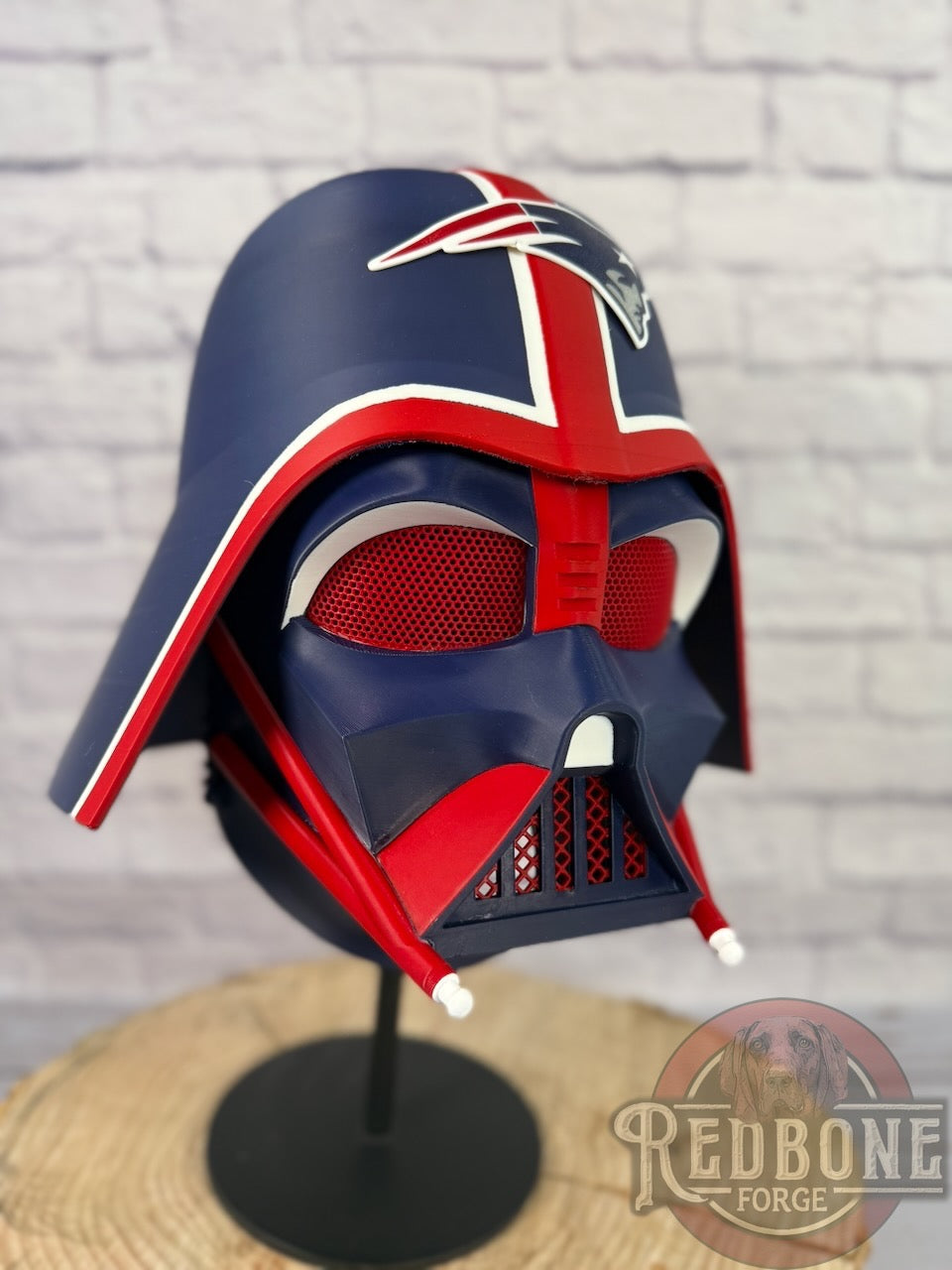 Patriots -Inspired Red, White, & Blue Lord Vader Helmet