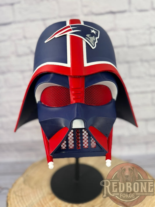 Patriots -Inspired Red, White, & Blue Lord Vader Helmet