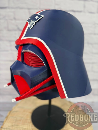 Patriots -Inspired Red, White, & Blue Lord Vader Helmet