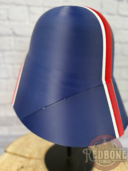 Patriots -Inspired Red, White, & Blue Lord Vader Helmet