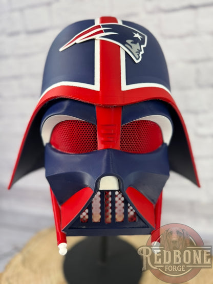 Patriots -Inspired Red, White, & Blue Lord Vader Helmet