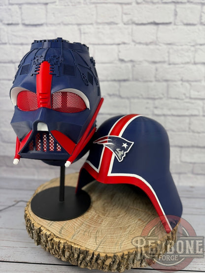Patriots -Inspired Red, White, & Blue Lord Vader Helmet
