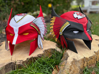 KC-Inspired Red & Black Headdress Mutant Cowl