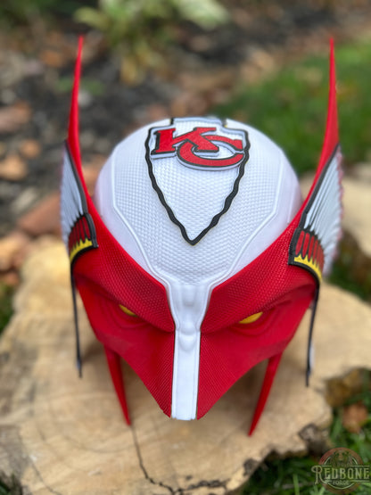 KC-Inspired Red & Black Headdress Mutant Cowl