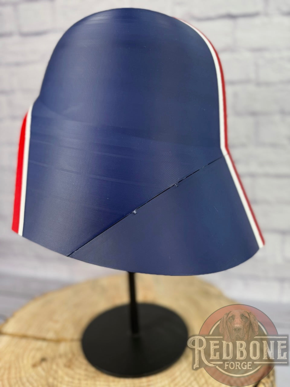 New York Giants-Inspired Red, White, & Blue Lord Vader Helmet