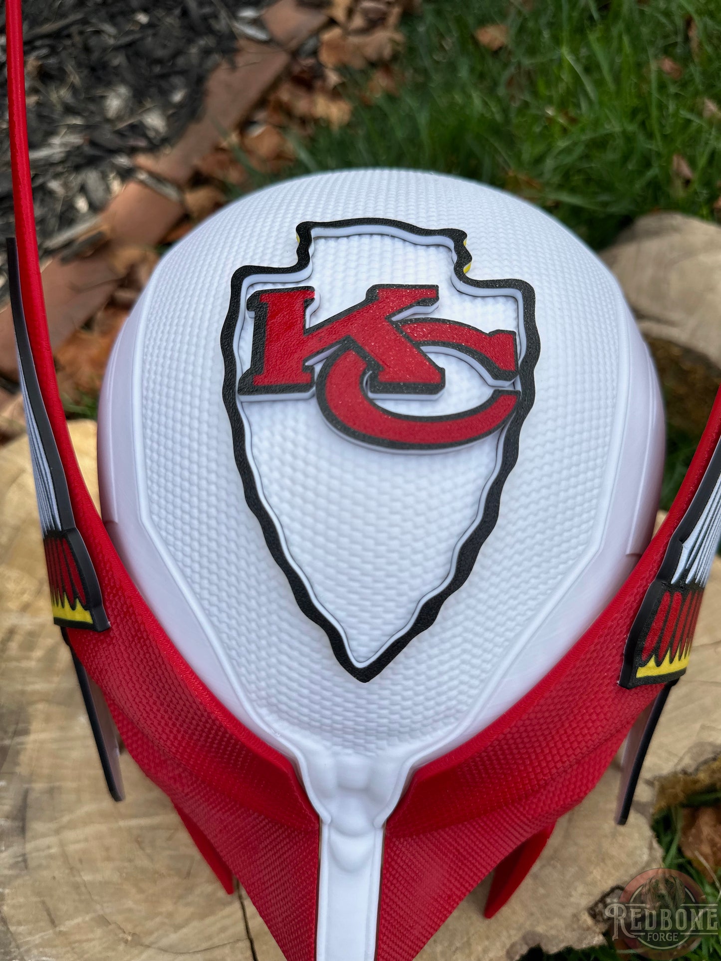 KC-Inspired Red & Black Headdress Mutant Cowl