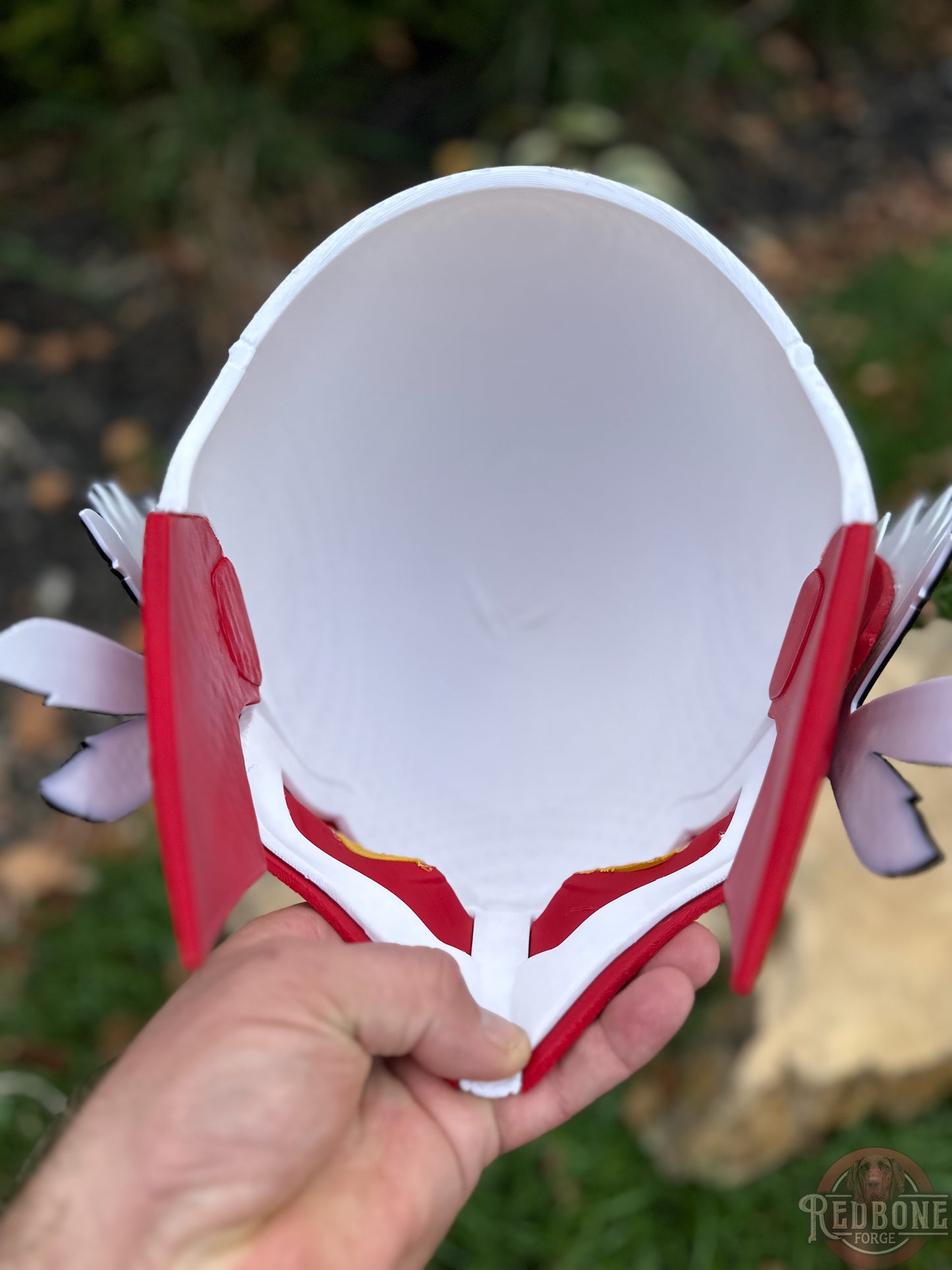 KC-Inspired Red & Black Headdress Mutant Cowl