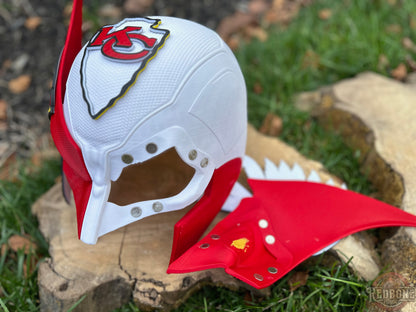 KC-Inspired Red & Black Headdress Mutant Cowl