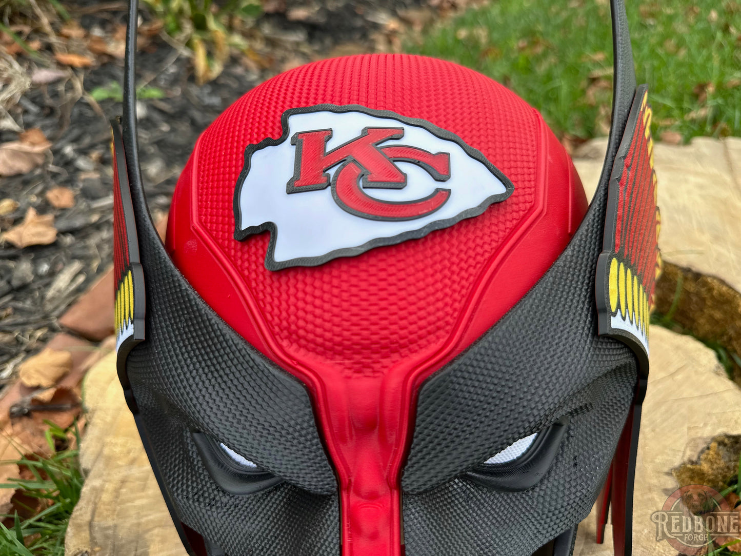 KC-Inspired Red & Black Headdress Mutant Cowl