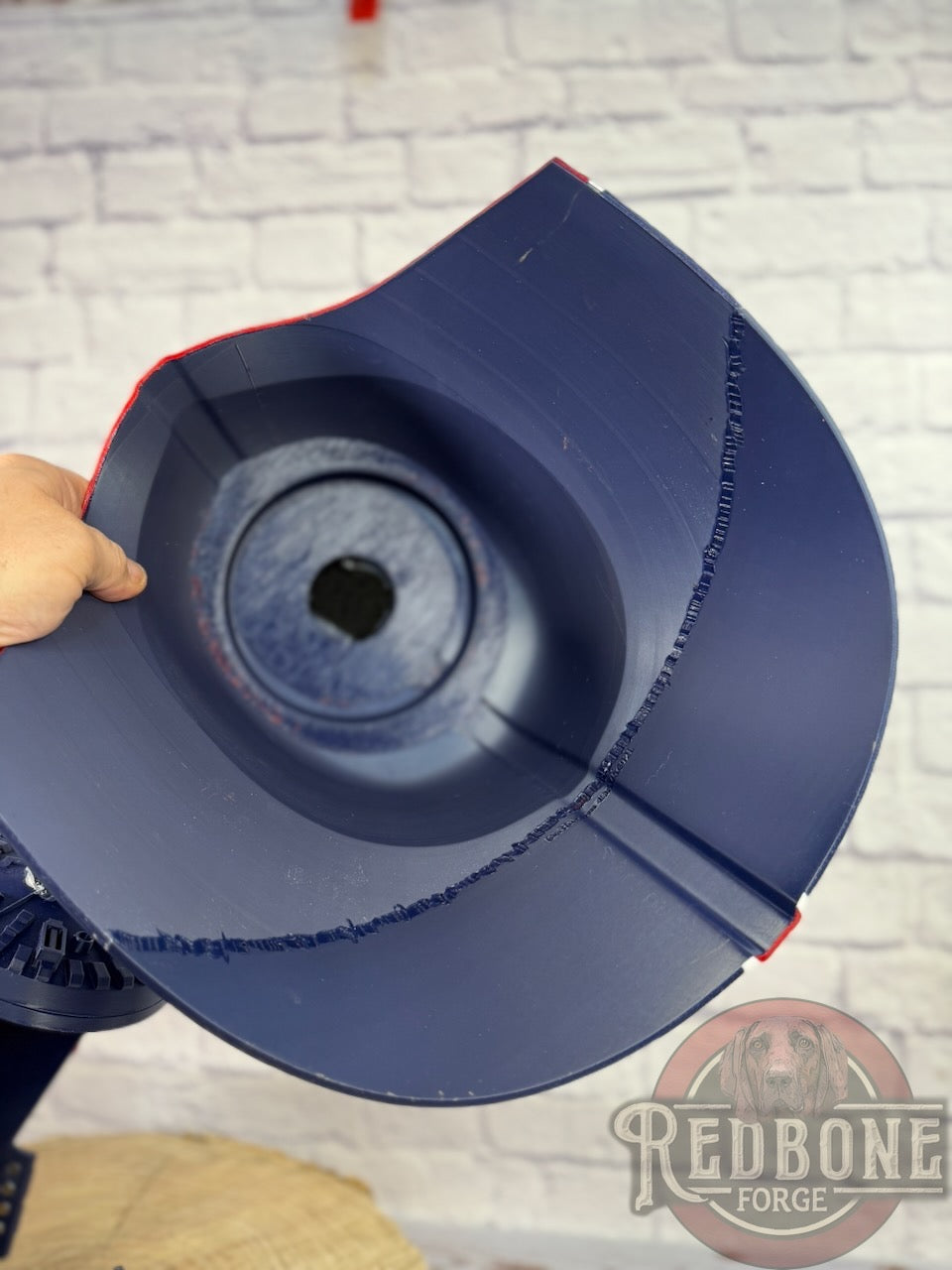 New York Giants-Inspired Red, White, & Blue Lord Vader Helmet