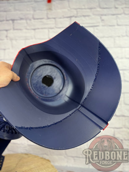 New York Giants-Inspired Red, White, & Blue Lord Vader Helmet