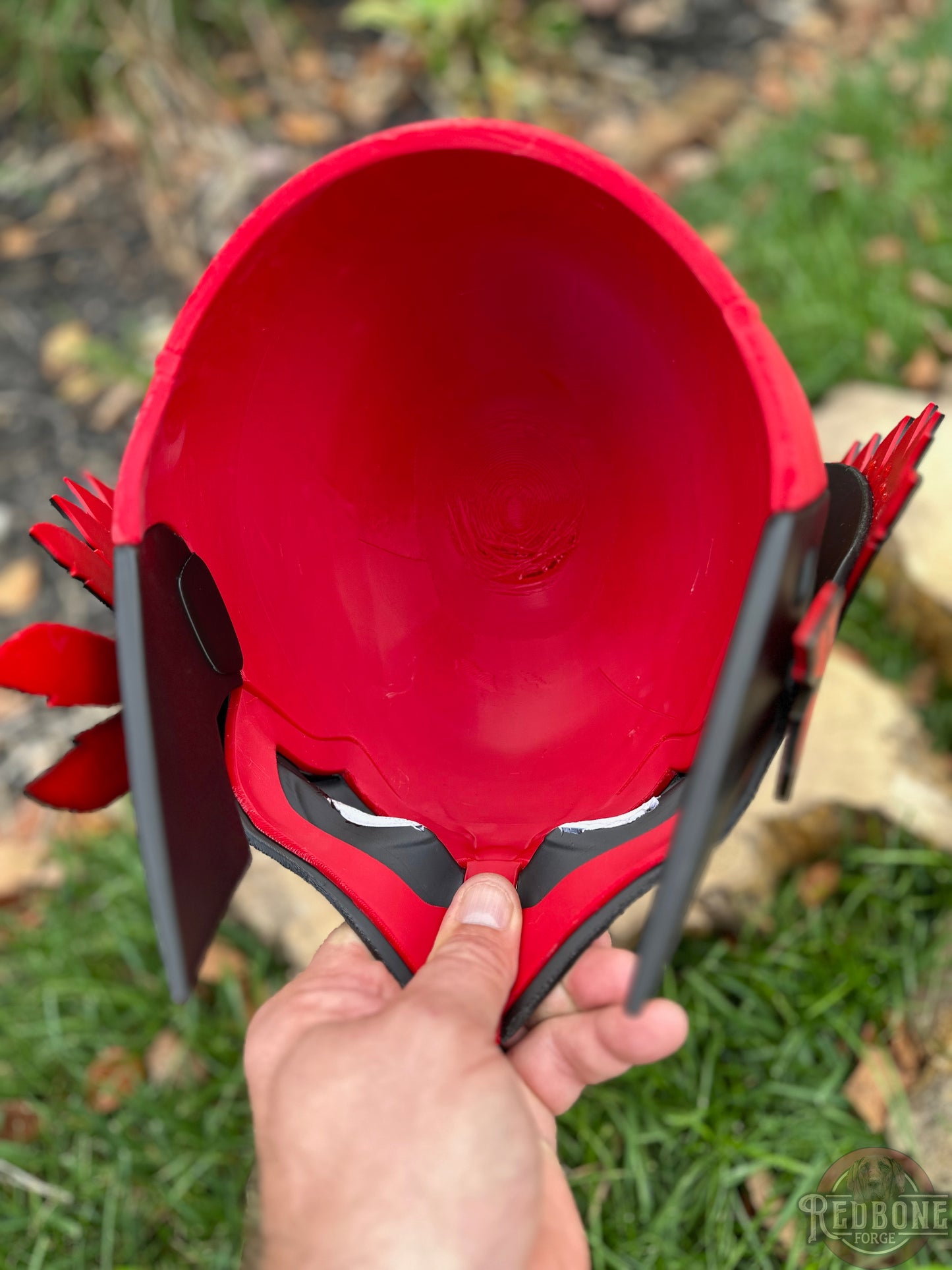 KC-Inspired Red & Black Headdress Mutant Cowl