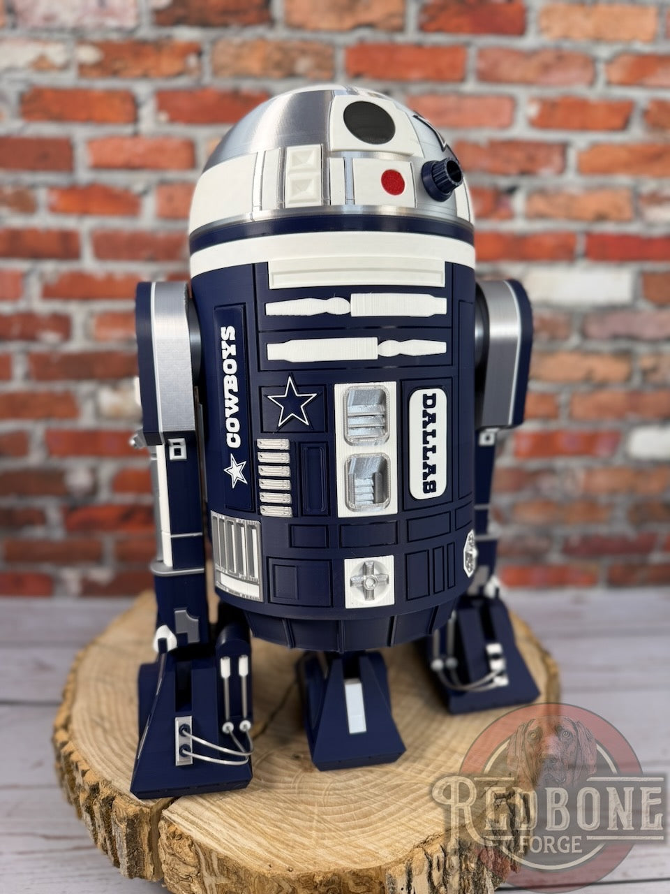Dallas Cowboys R2 D2 3D Printed Helmet