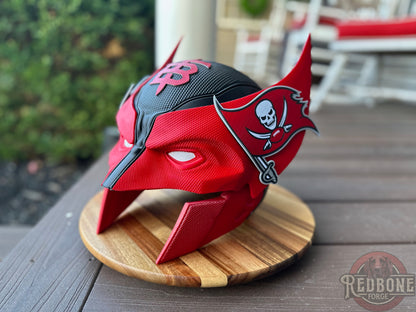 Tampa Bay-Inspired Red, Pewter, & White Mutant Cowl