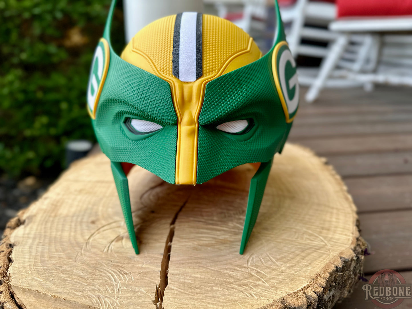 Green Bay-Inspired Green & Yellow Mutant Cowl