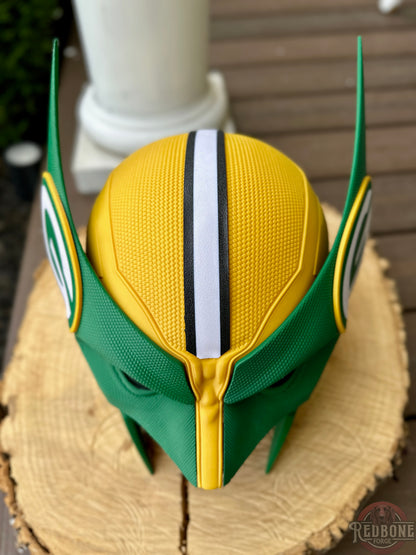 Green Bay-Inspired Green & Yellow Mutant Cowl