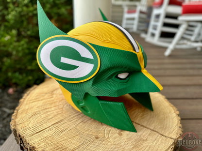 Green Bay-Inspired Green & Yellow Mutant Cowl