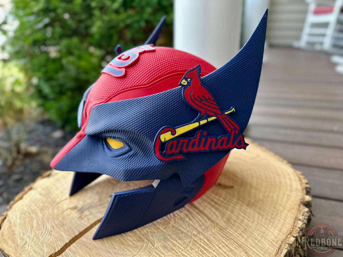 St. Louis Cardinals Wolverine Red & Navy 3D Printed Helmet