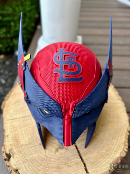 St. Louis Cardinals Wolverine Red & Navy 3D Printed Helmet