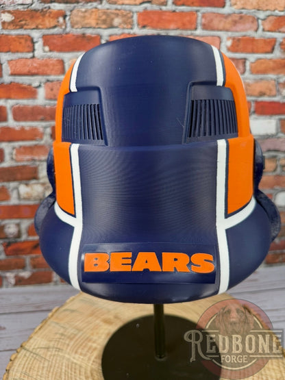 Chicago Bears -Inspired Stormtrooper Helmet