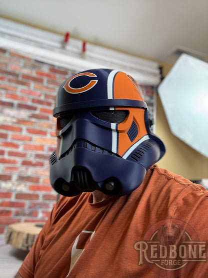 Chicago Bears -Inspired Stormtrooper Helmet