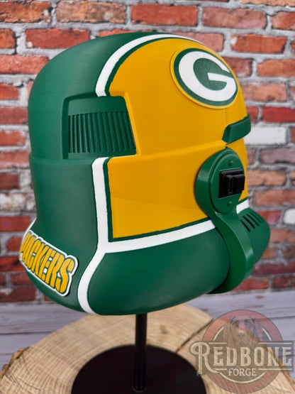 Green Bay -Inspired Packers Stormtrooper Helmet