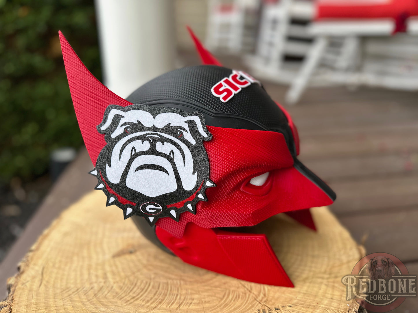 Georgia-Inspired Red & Black Mutant Cowl