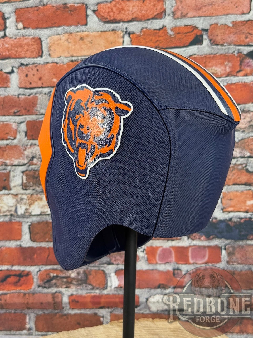 Chicago-Inspired Orange and Navy Blue Masked Mercenary Mask