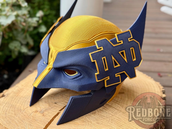 Notre Dame Wolverine 3D Printed Helmet