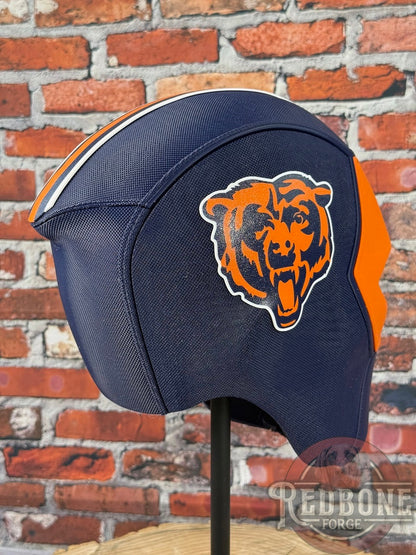 Chicago-Inspired Orange and Navy Blue Masked Mercenary Mask