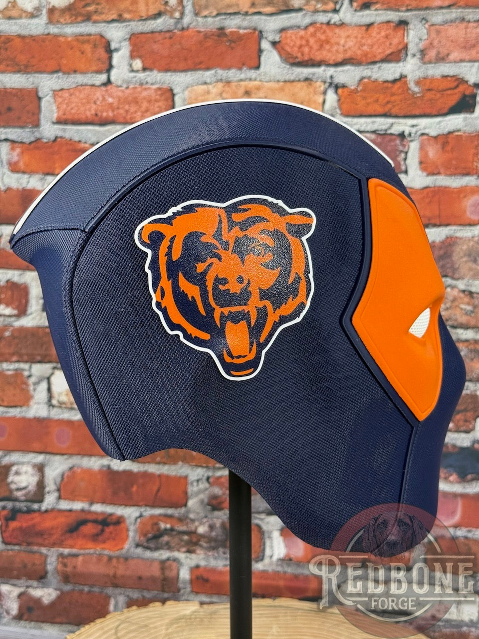 Chicago-Inspired Orange and Navy Blue Masked Mercenary Mask